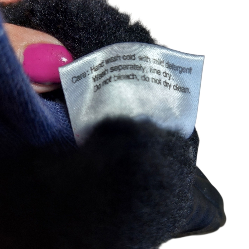 Men's Durable Black Leather Fleece Lined Gloves Large - Picture 8 of 10
